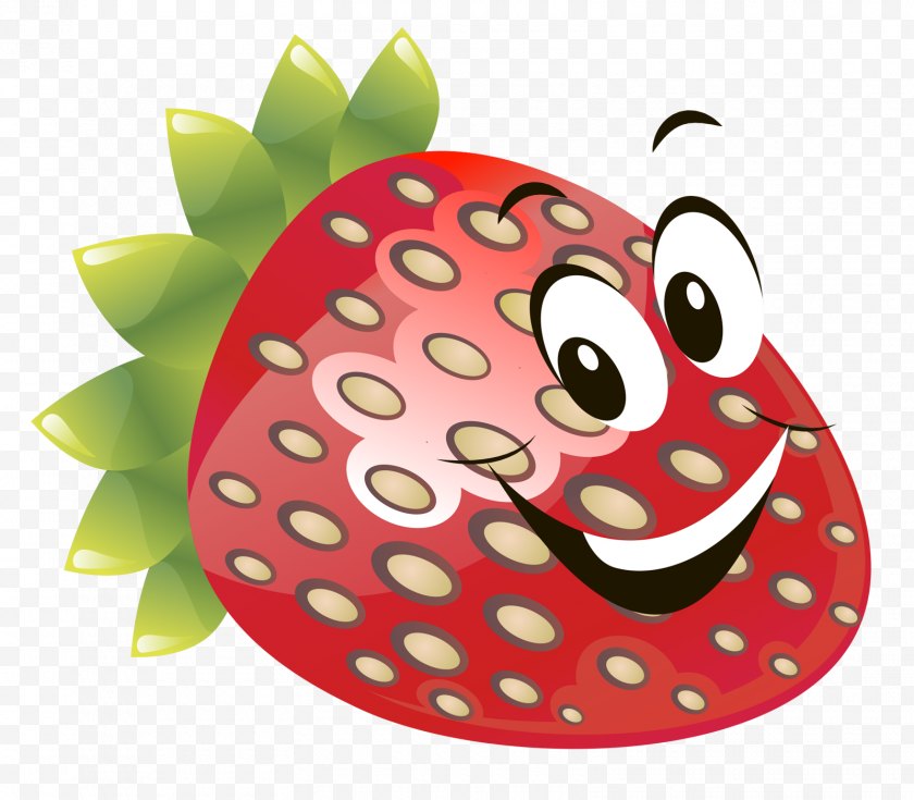 Strawberries - Fruit Nibblers 2 Crumble Strawberry Juice - Auglis - Cartoon Hand Painted Man With Free PNG