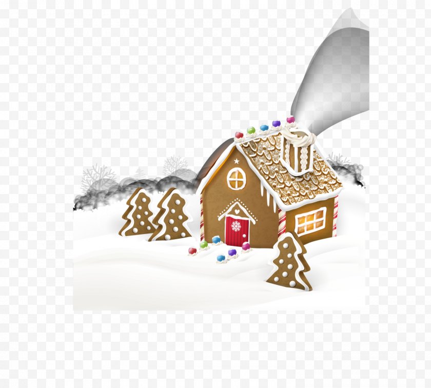 Gingerbread Man - House - Christmas - Coffee Free PNG