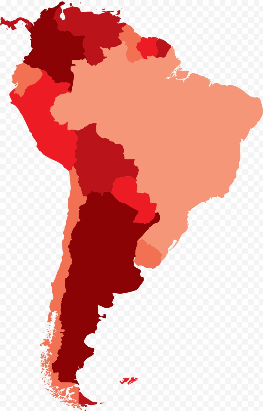 Latin America - South Mapa Polityczna World Map - USA Free PNG