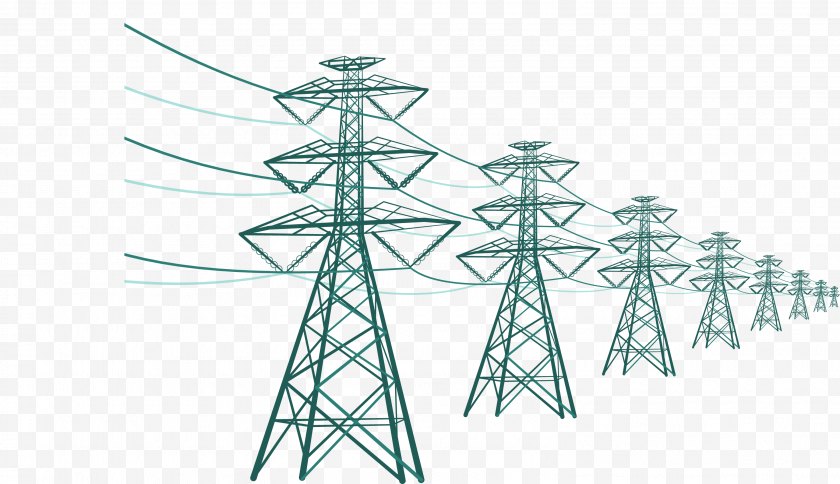 Structure - Electricity Transmission Tower High Voltage Utility Pole ...