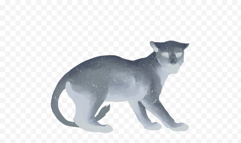 Panther - Whiskers Lion Leopon Domestic Short-haired Cat - Torso Free PNG