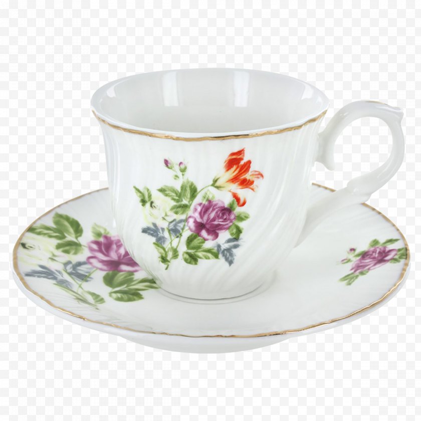 Dinnerware Set - Teacup Coffee Saucer - Tableware - Tea Cup Transparent Background Free PNG