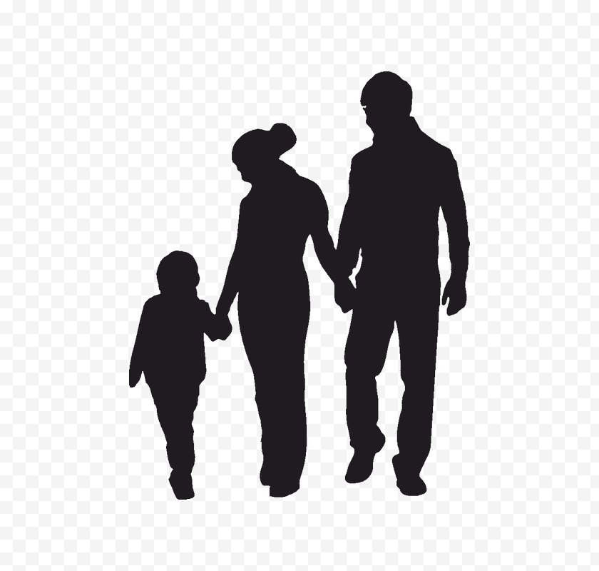 Holding Hands Parent Child Father Silhouette Clip Art Free Png