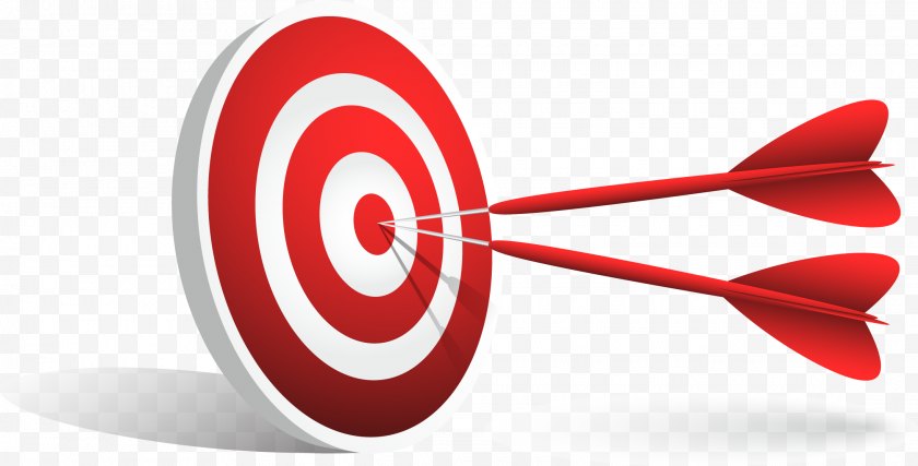 Red Arrow Archery Darts Clip Art Shooting Target Vector Hand Painted Free Png