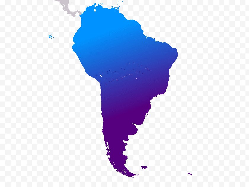 Western Hemisphere - Latin America South United States Vector Map Free PNG