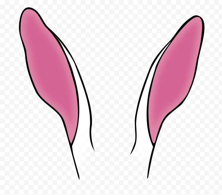 Animal - Rabbit Clip Art - Magenta - Easter Bunny Ears Picture Free PNG