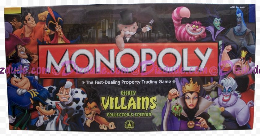 Villain - Tabletop Games Expansions - Hasbro Monopoly Walt Disney World The Company Atlantic City - Cattivi Free PNG
