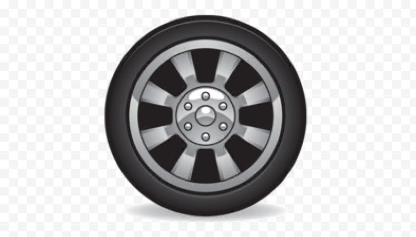 Alloy Wheel - Car Motor Vehicle Tires Clip Art Rim - Tree Top View Tire Free PNG