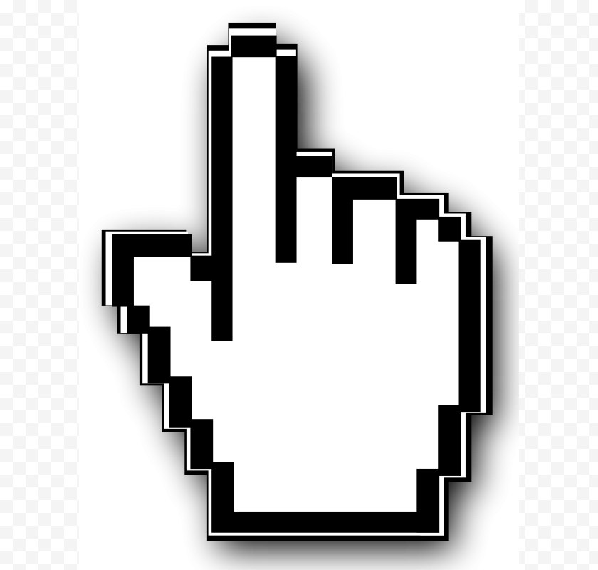Pointer - Computer Mouse Cursor Hand Clip Art - Finger Pointing Clipart Free PNG