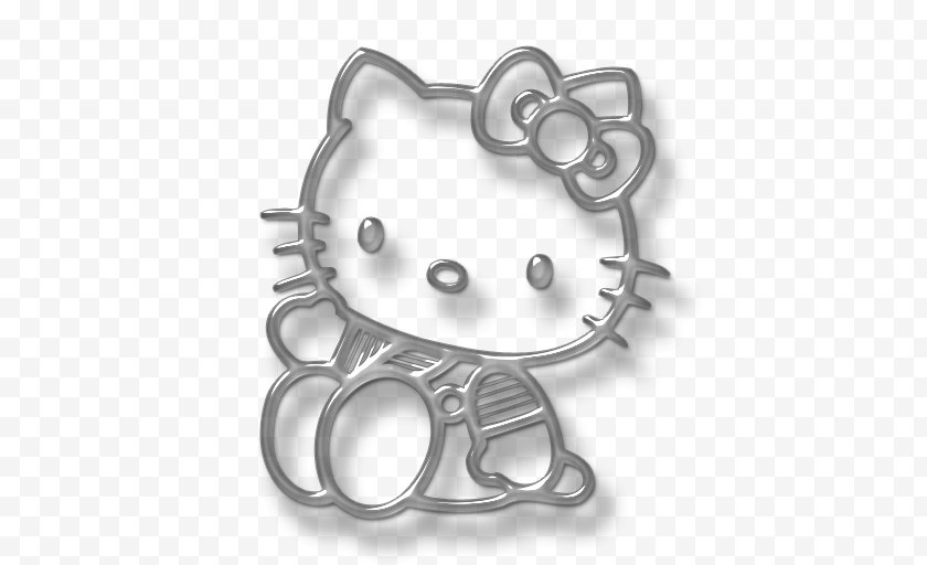 Cuteness Idea Hello Kitty Desktop Wallpaper Kavaii Black And White Free Png