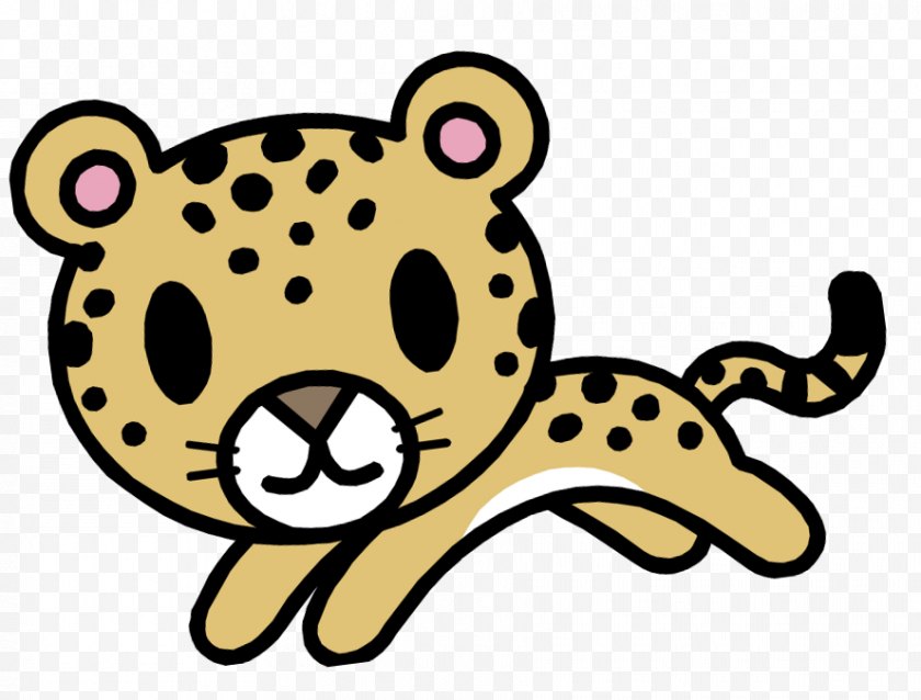Panther - Jaguar Drawing Cartoon Clip Art - Cuteness Free PNG