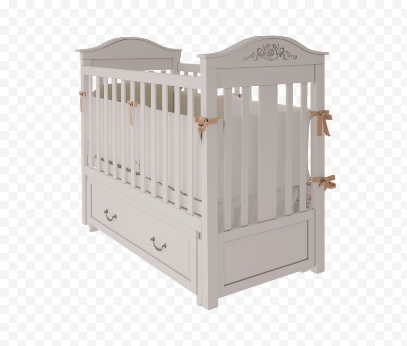 Bed Frame - Krovatka Cots Bedding Furniture - Baby Products Free PNG