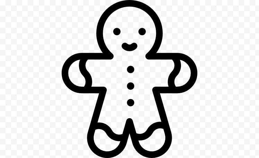 Biscuits - Gingerbread Man Frosting & Icing Christmas Cookie Free PNG