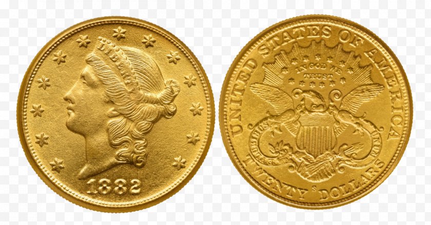 Coin - Gold Collecting Double Eagle Half - Dollar - Pieces Free PNG
