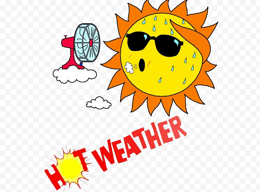 Heat Wave - Weather Forecasting Temperature Clip Art - Happiness - Picture Of Hot Free PNG