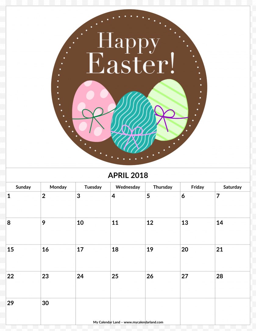 Calendar - Easter Bunny Clip Art Happy Easter, Bunny! Illustration - Egg Puffs Free PNG