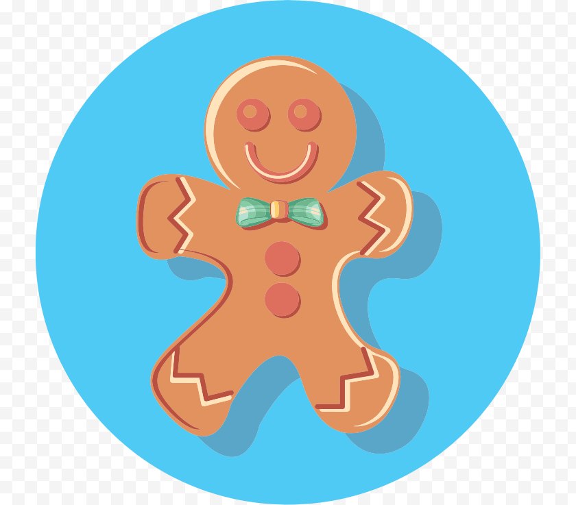 Gingerbread Man - House Macaroon The Free PNG