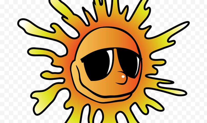Happiness - Summer Clip Art - Face - Heat Stroke Free PNG