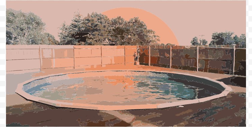 Pool Fence - Swimming Natatorium Clip Art - Backyard - Momentum Cliparts Free PNG