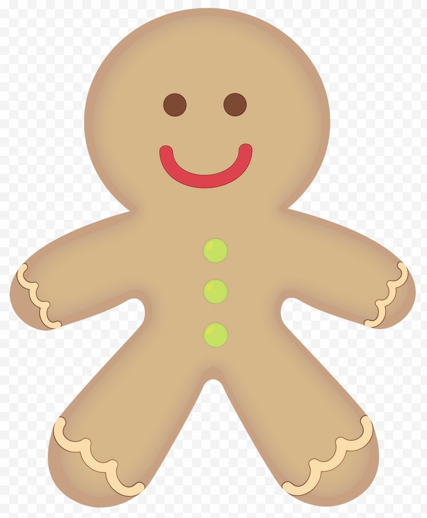 Gingerbread Man - Christmas - Day - Finger Food Baked Goods Free PNG