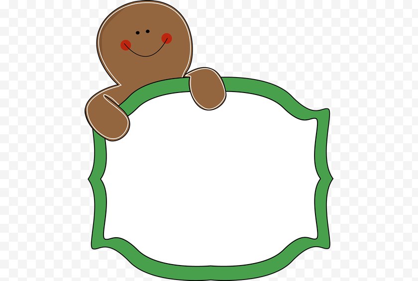 Gingerbread Man - The House Clip Art - Smile - Transparent Cliparts Free PNG