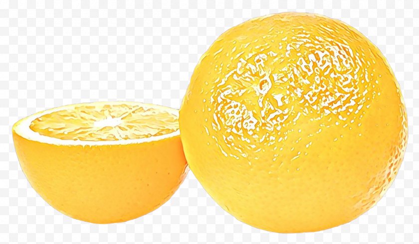 Valencia Orange - Lemon Cartoon - Citric Acid - Vegetarian Food Galia Free PNG