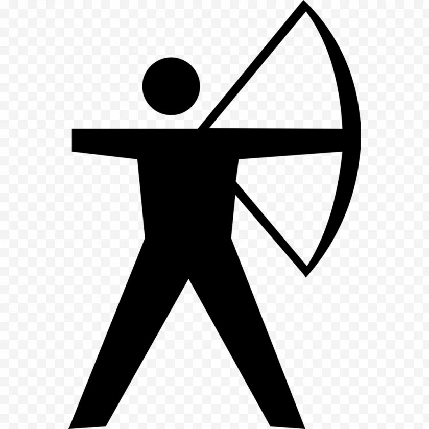 Black And White Target Archery Bow Arrow Clip Art Shooting Cover Free Png