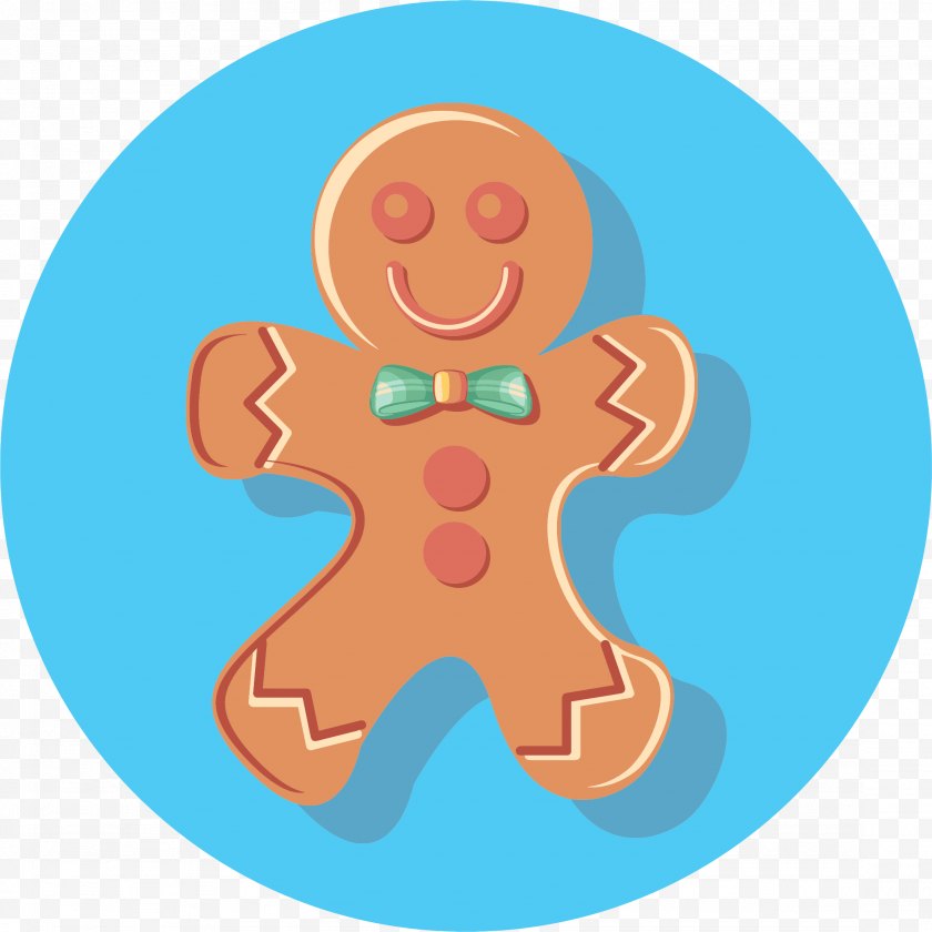 Gingerbread Man - Biscuits House Clip Art - Food Free PNG