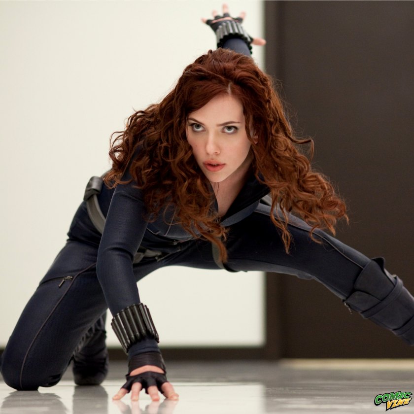 Samuel L Jackson - Scarlett Johansson Black Widow Iron Man 2 War Machine - Marvel Cinematic Universe Free PNG