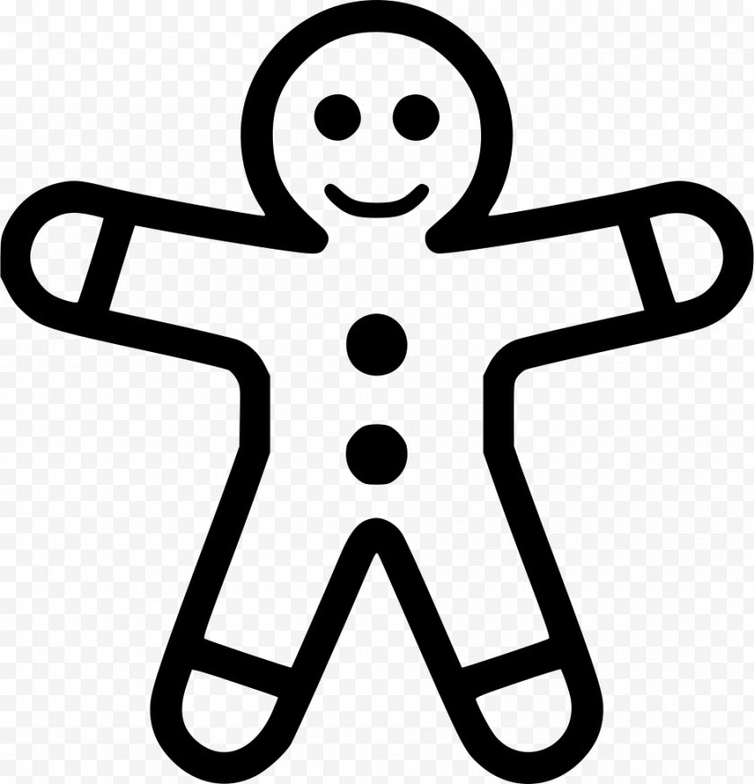 Gingerbread - Man House Biscuits - Symbol - Catering Icon Free PNG