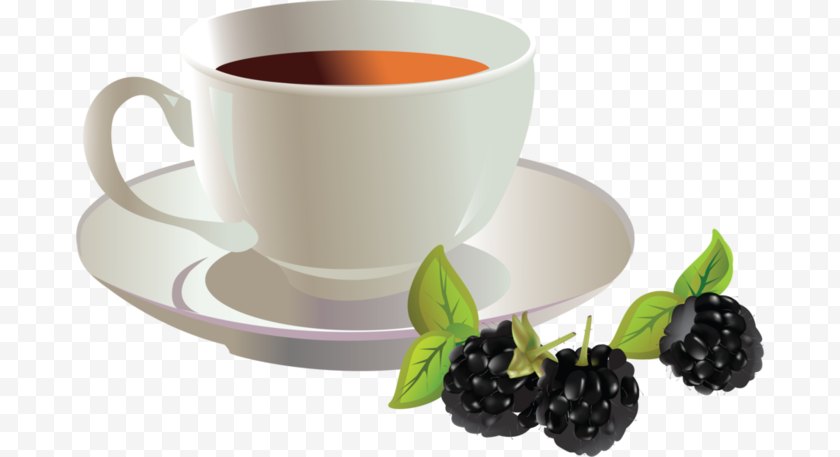 Tea - Cup - Blueberry Coffee - Jasmine Free PNG