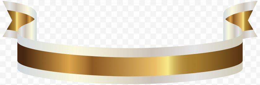 Material - Gold Ribbon Banner Clip Art - Spring Cliparts Free PNG