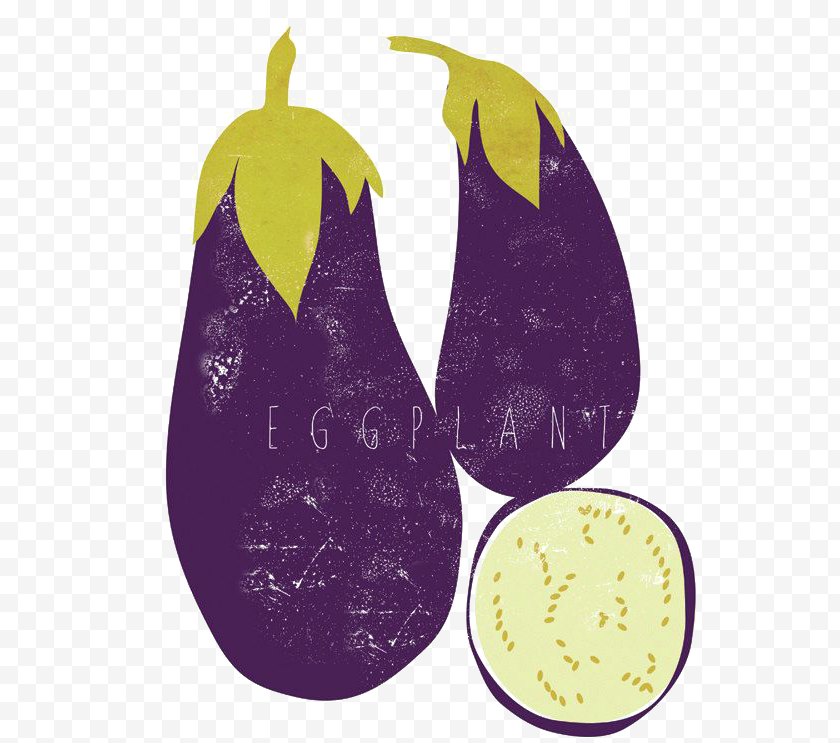 Fruit - Italian Cuisine Eggplant Vegetable Art Illustration - Lemon - Cartoon Free PNG