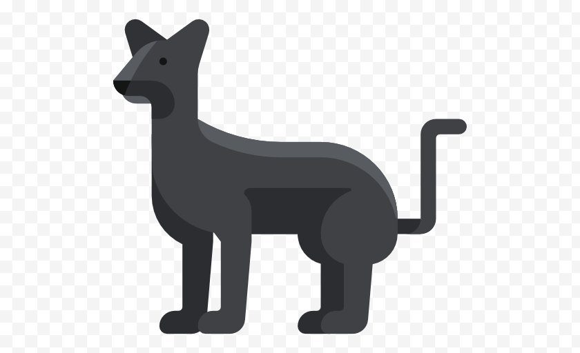 Panther - Whiskers Cat Clip Art - Silhouette Free PNG