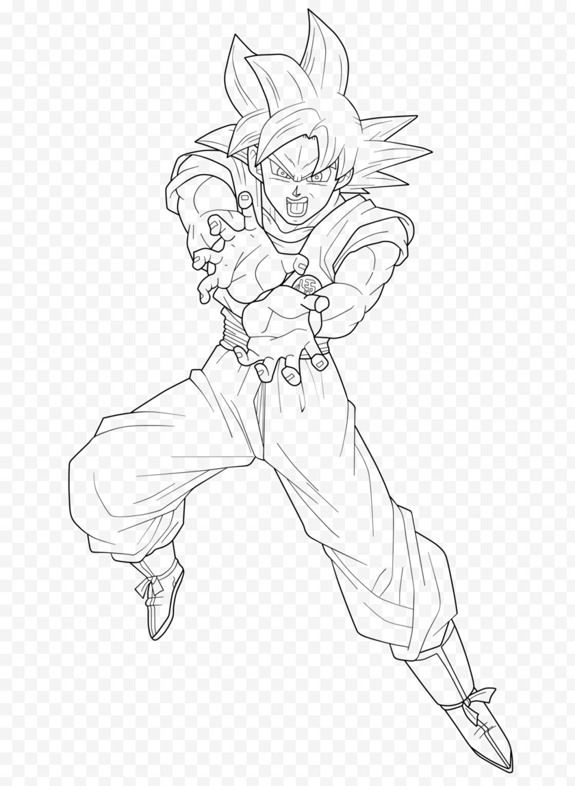 Super Dragon Ball Heroes Goku Trunks Paragus Saiyan Drawing Free Png