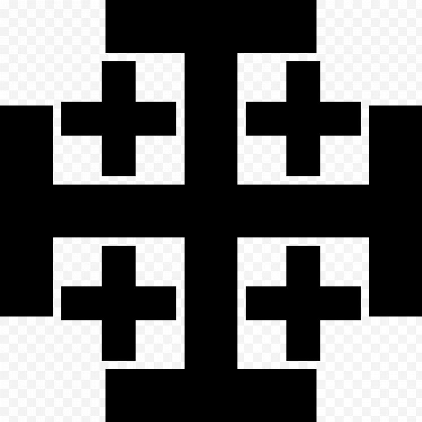 Logo Jerusalem Cross Drawing Crucifix Clip Art Christian Symbol Free Png