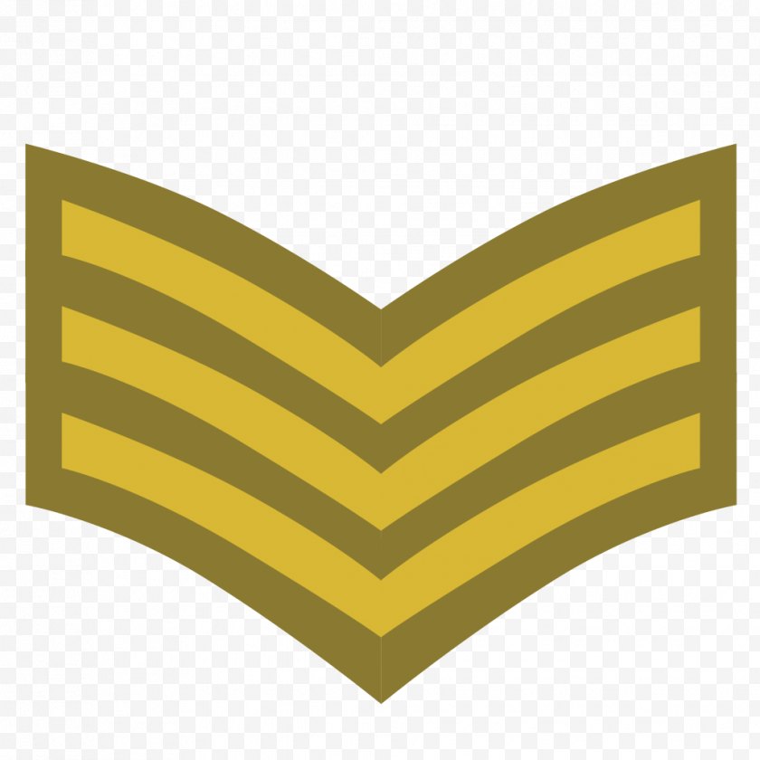 Army Officer - Sergeant Military Rank Chevron Non-commissioned - Australian Free PNG