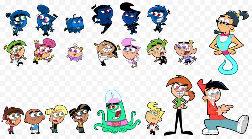 Character Timmy Turner The Crimson Chin Mark Chang Anti Cosmo Dark Laser Art Fairly Odd Parents