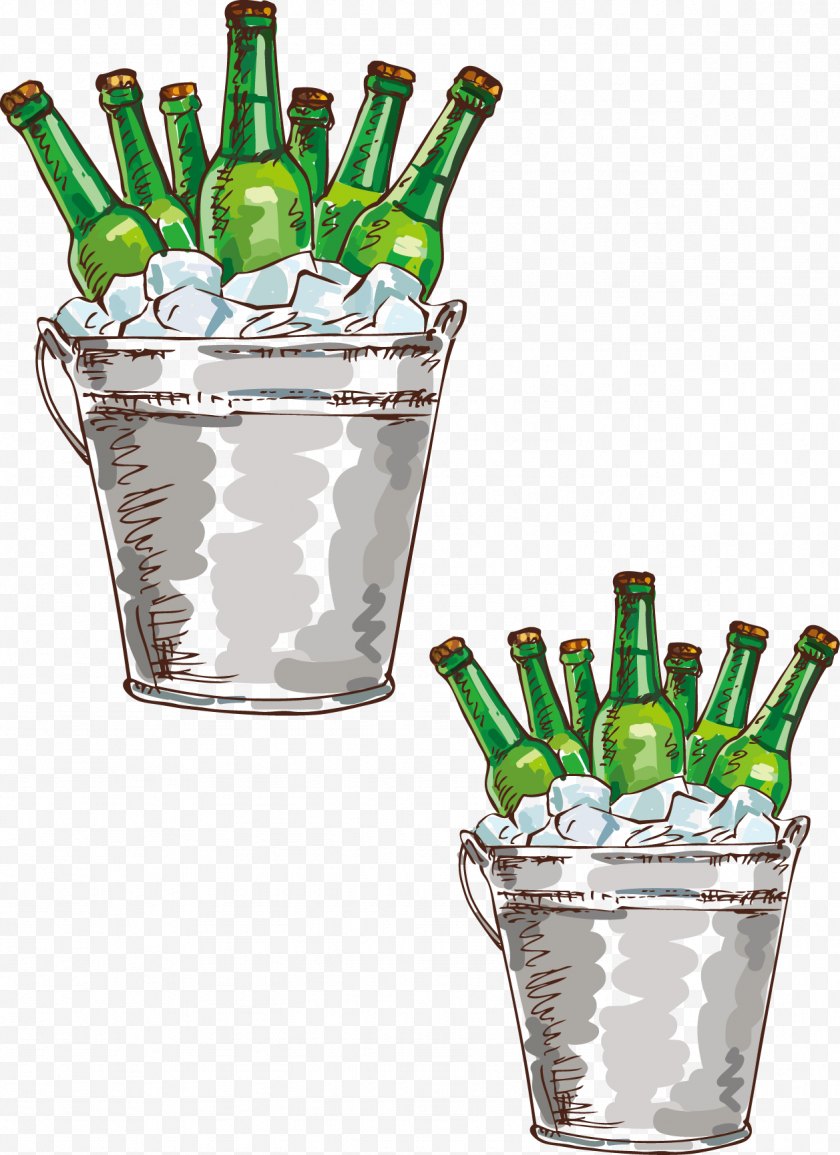 Beer - Bottle Drawing Illustration - Spring Party Ideas Free PNG