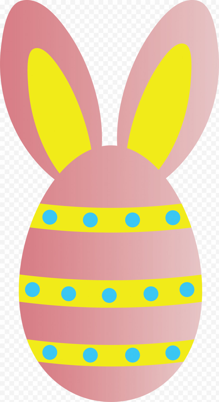 Easter Egg With Bunny Ears Free PNG