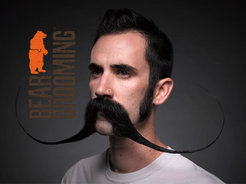 Fashion - United States World Beard And Moustache Championships Movember Handlebar - Hairstyle Free PNG