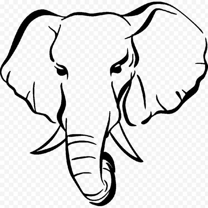 Flower - Elephant Drawing Silhouette Henna Clip Art Free PNG