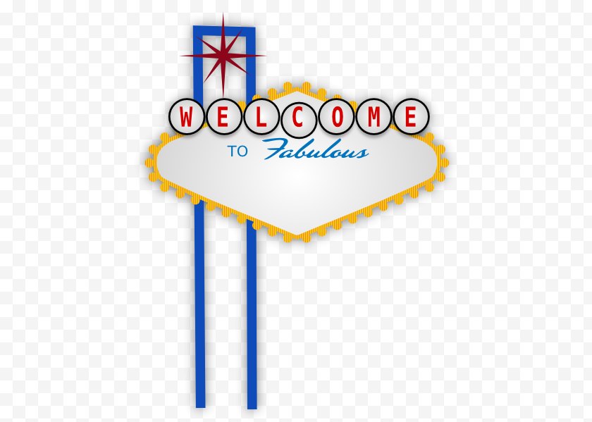 Las Vegas Strip Welcome To Fabulous Sign Clip Art Template Free PNG