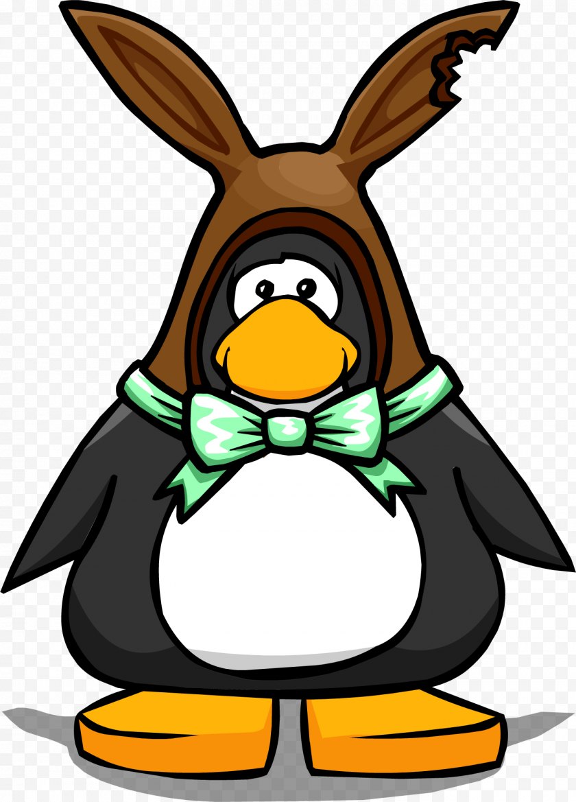 Bird - Club Penguin Yellow-eyed Clip Art - Horn - Bunny Ears Free PNG