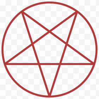 Line Art - Church Of Satan The Satanic Bible Satanism Pentagram Sigil ...