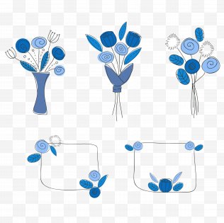 Flower - Bouquet - Silhouette - Hand-painted Bouquets Free PNG