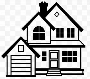 Hall - Architecture House Building Line Art Clip - Dwelling Free PNG