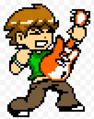 Art - Marco Diaz Pixel Scott Pilgrim - Sprite Free PNG